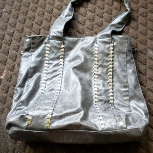 Braciano Large Silver Tote Bag